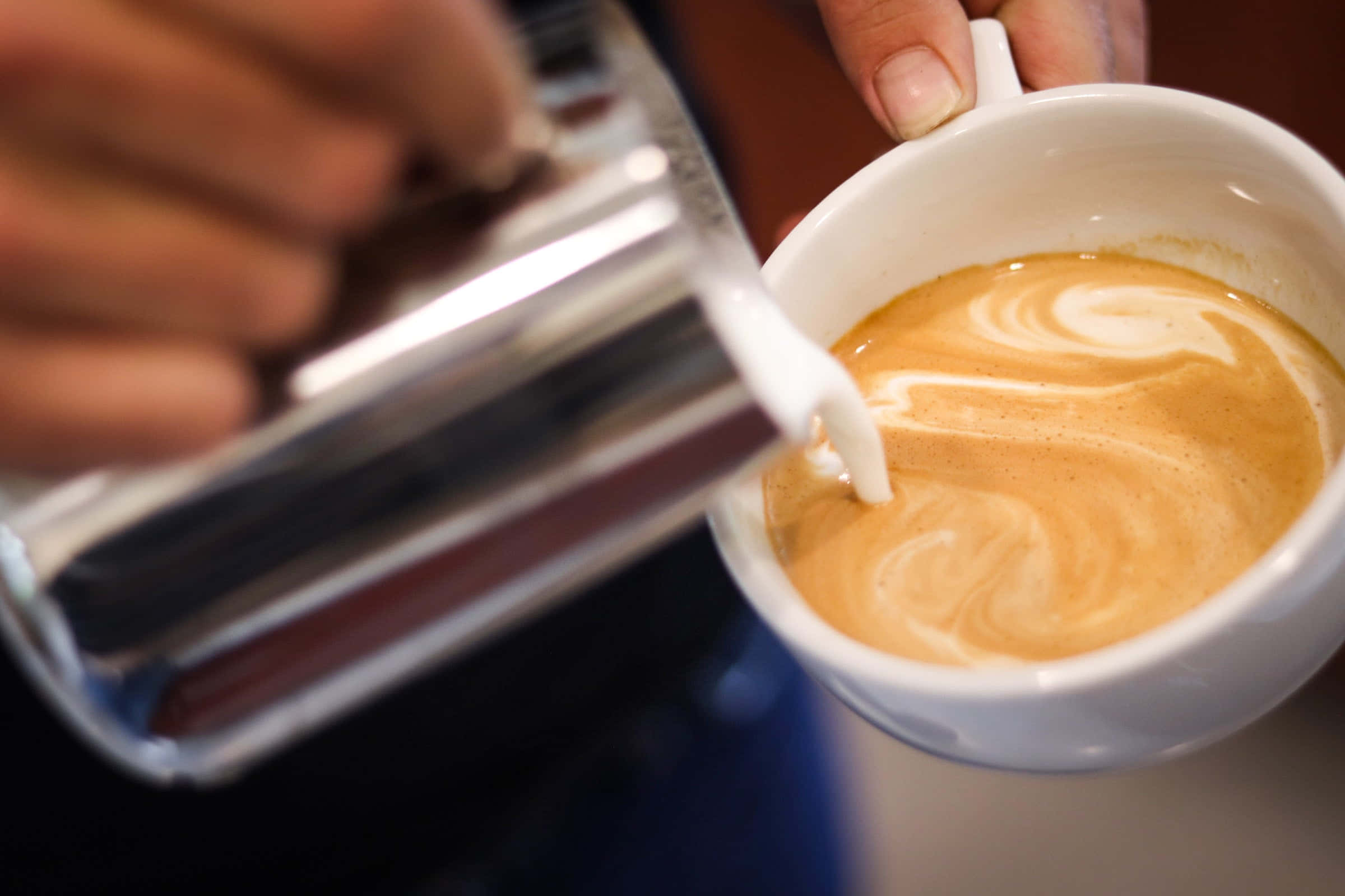 Milk And Coffee, espresso, white cup, Full HD Desktop Wallpaper