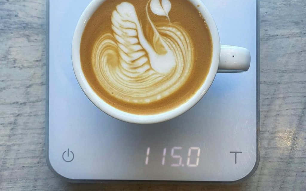 milk and coffee, latte art, swan design, SD Desktop Wallpaper