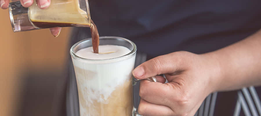 Milk And Coffee, espresso, glass mug, SD Desktop Wallpaper