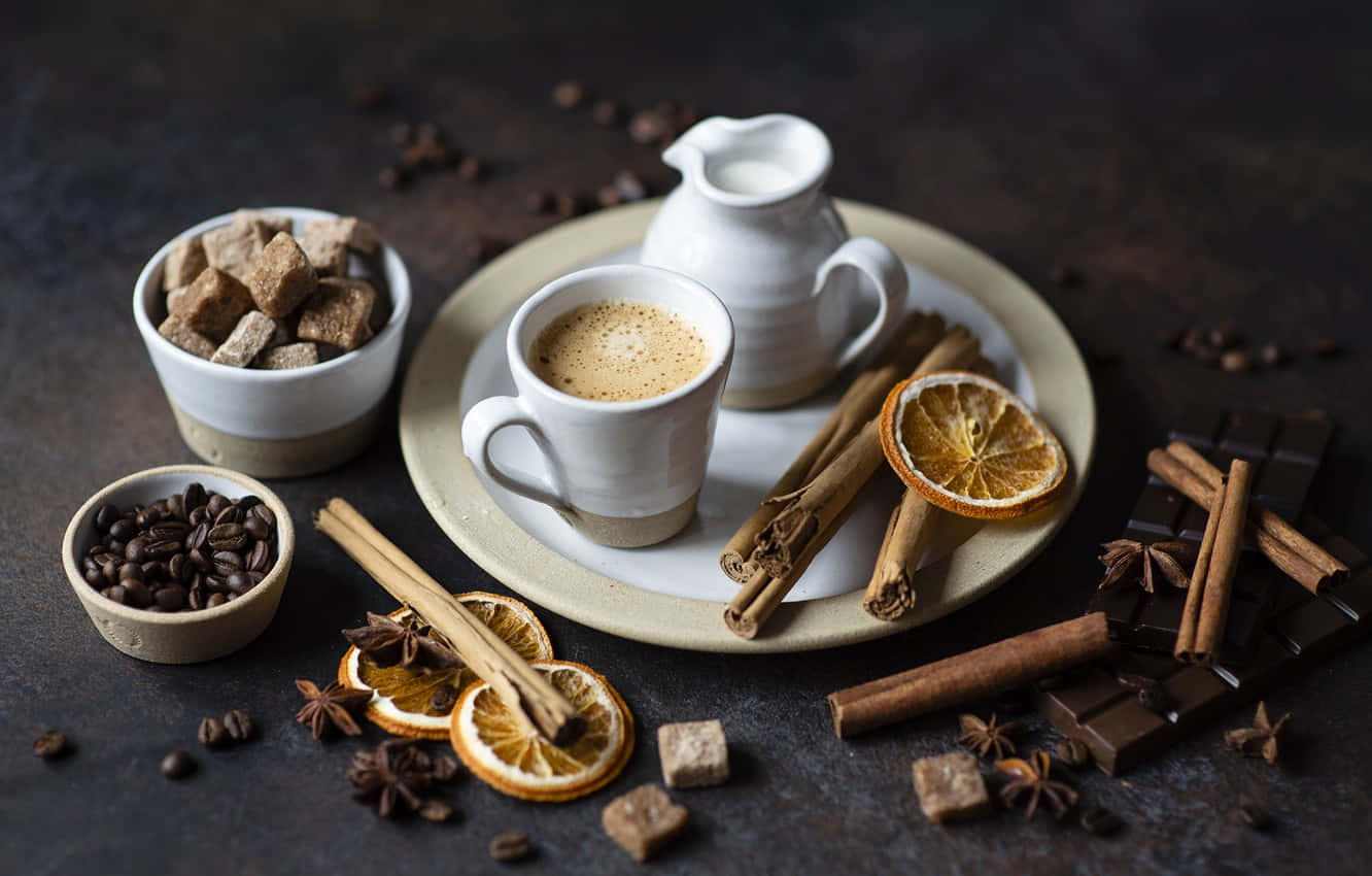 Milk And Coffee, cup, coffee, HD Desktop Wallpaper