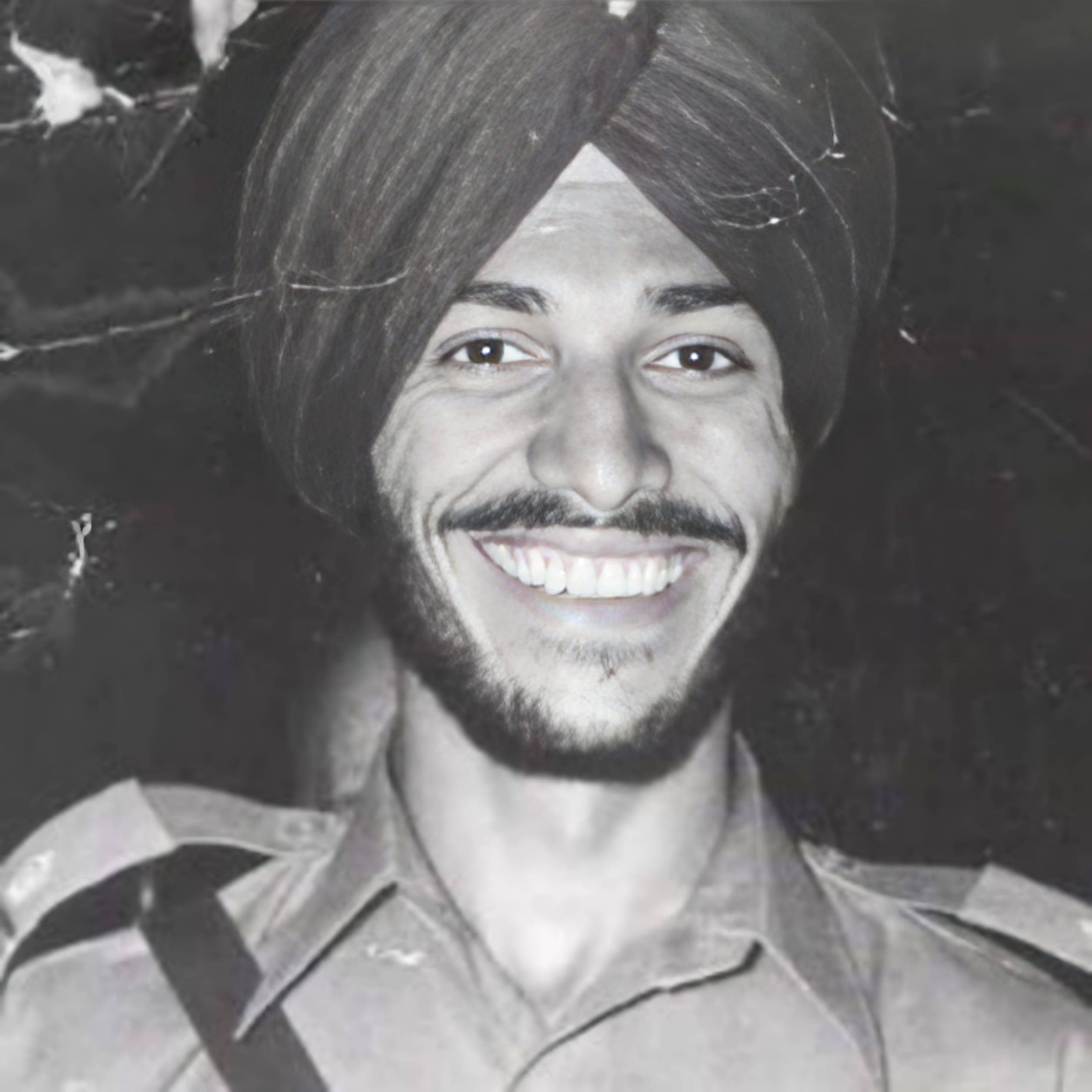 Milkha Singh, turban, vintage black and white portrait, Full HD Desktop Wallpaper