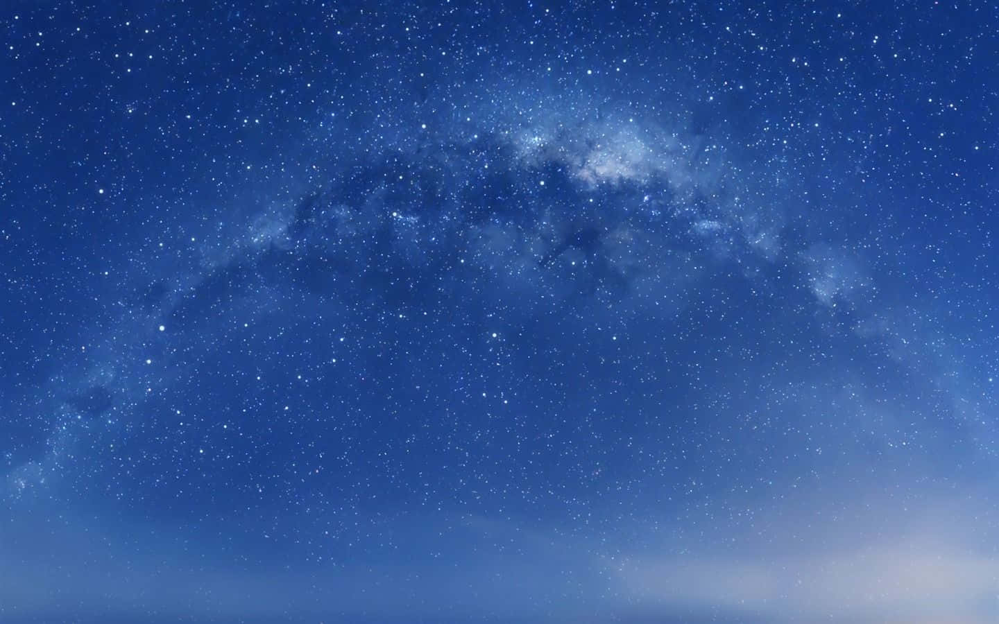 Milky Way Galaxy, deep blue night sky, twinkling stars, HD Desktop Wallpaper