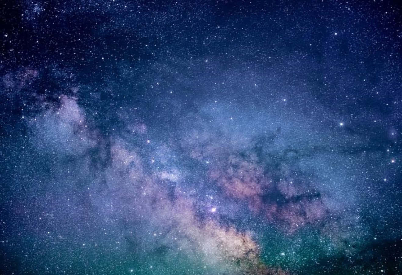 Milky Way galaxy, vibrant sunset, deep indigo night sky, HD Desktop Wallpaper