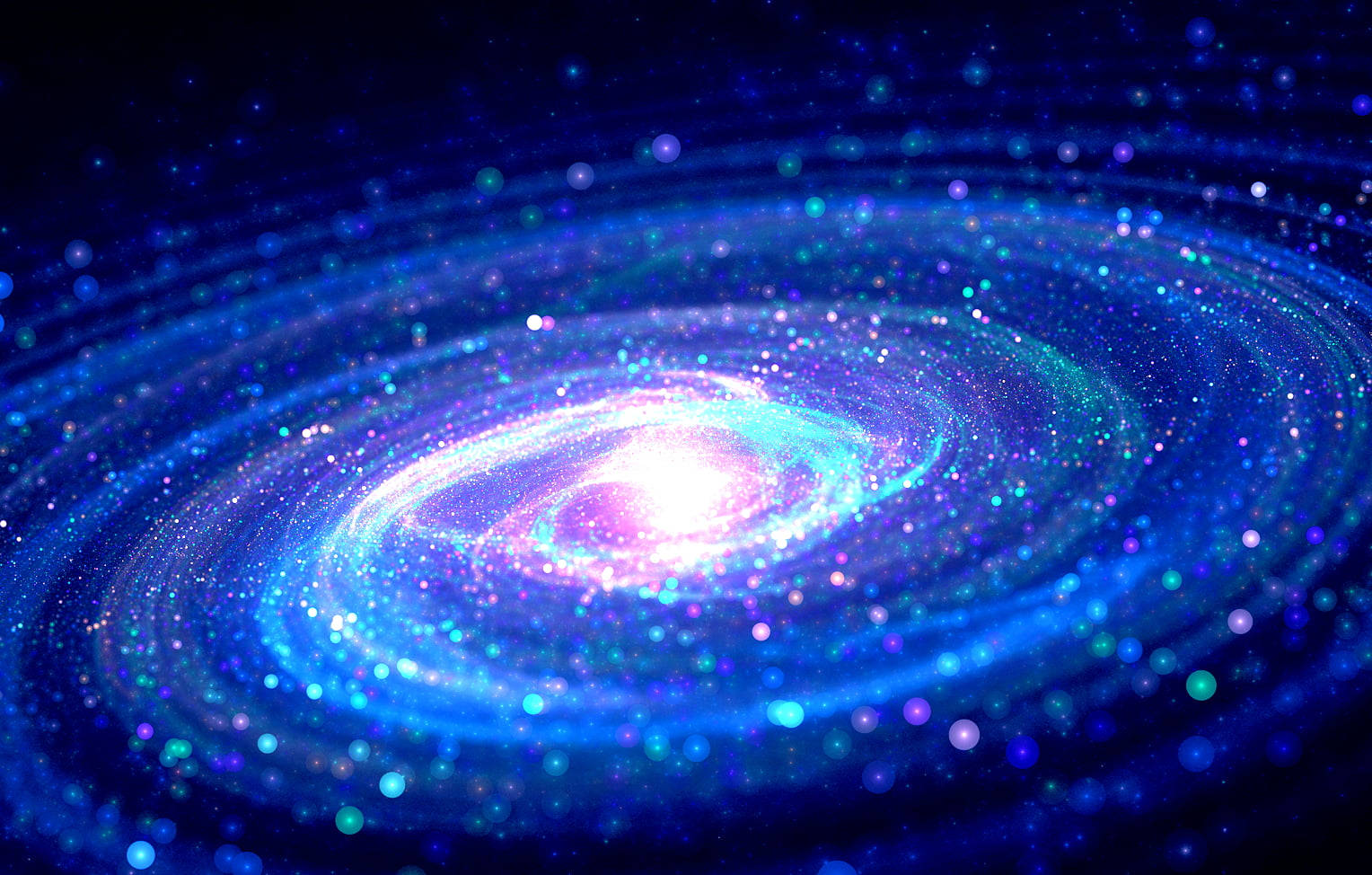 Milky Way Galaxy, glowing blue, purple hues, HD Desktop Wallpaper