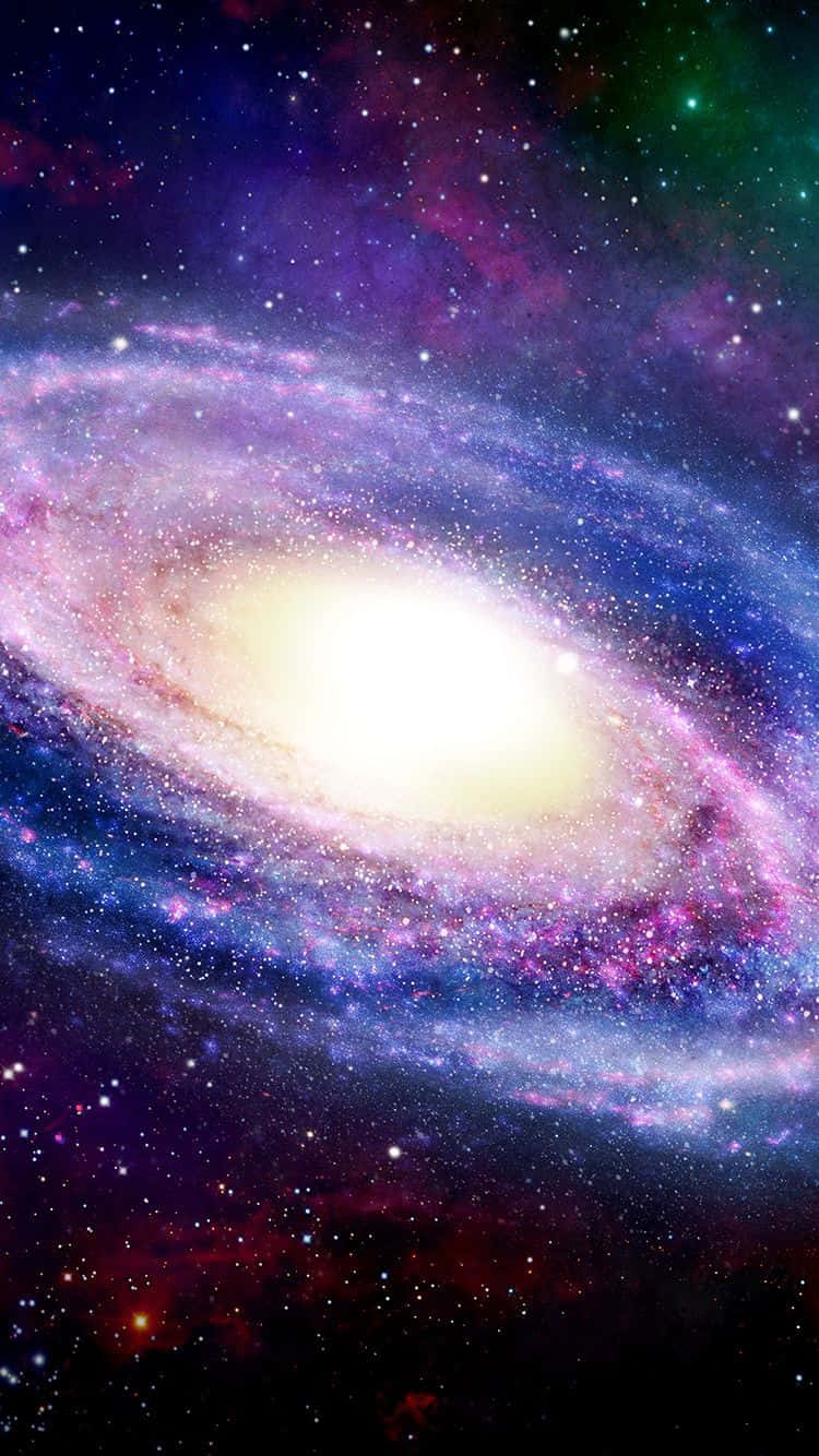 Milky Way, iPhone, purple, HD Phone Wallpaper