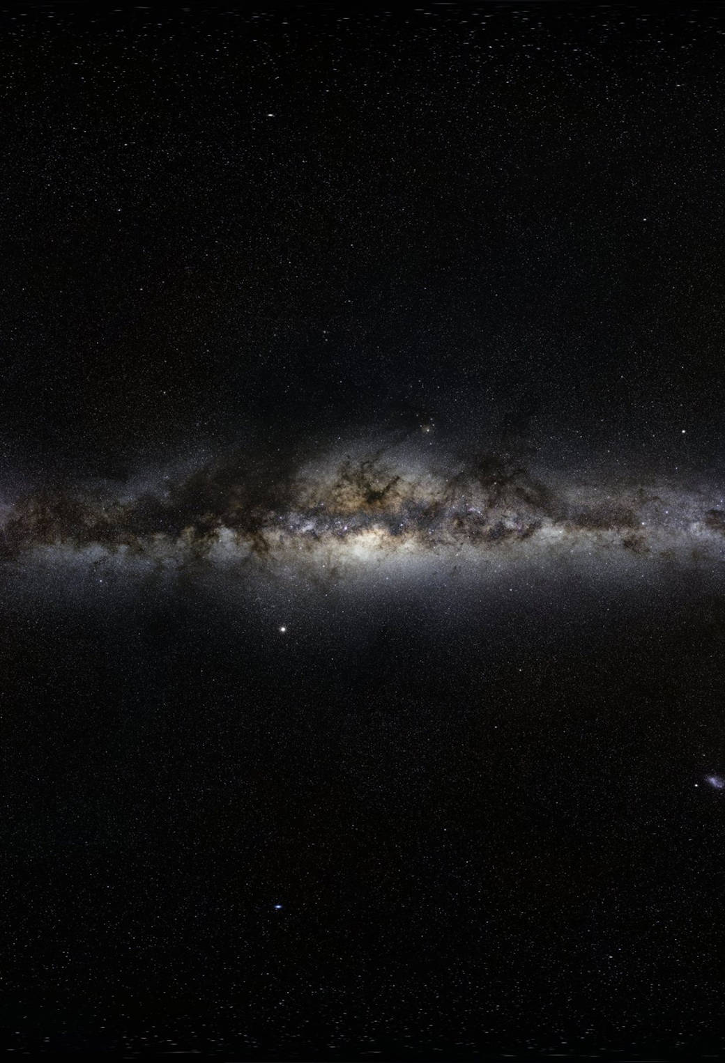 Milky Way galaxy, night sky, glowing nebulae, HD Phone Wallpaper