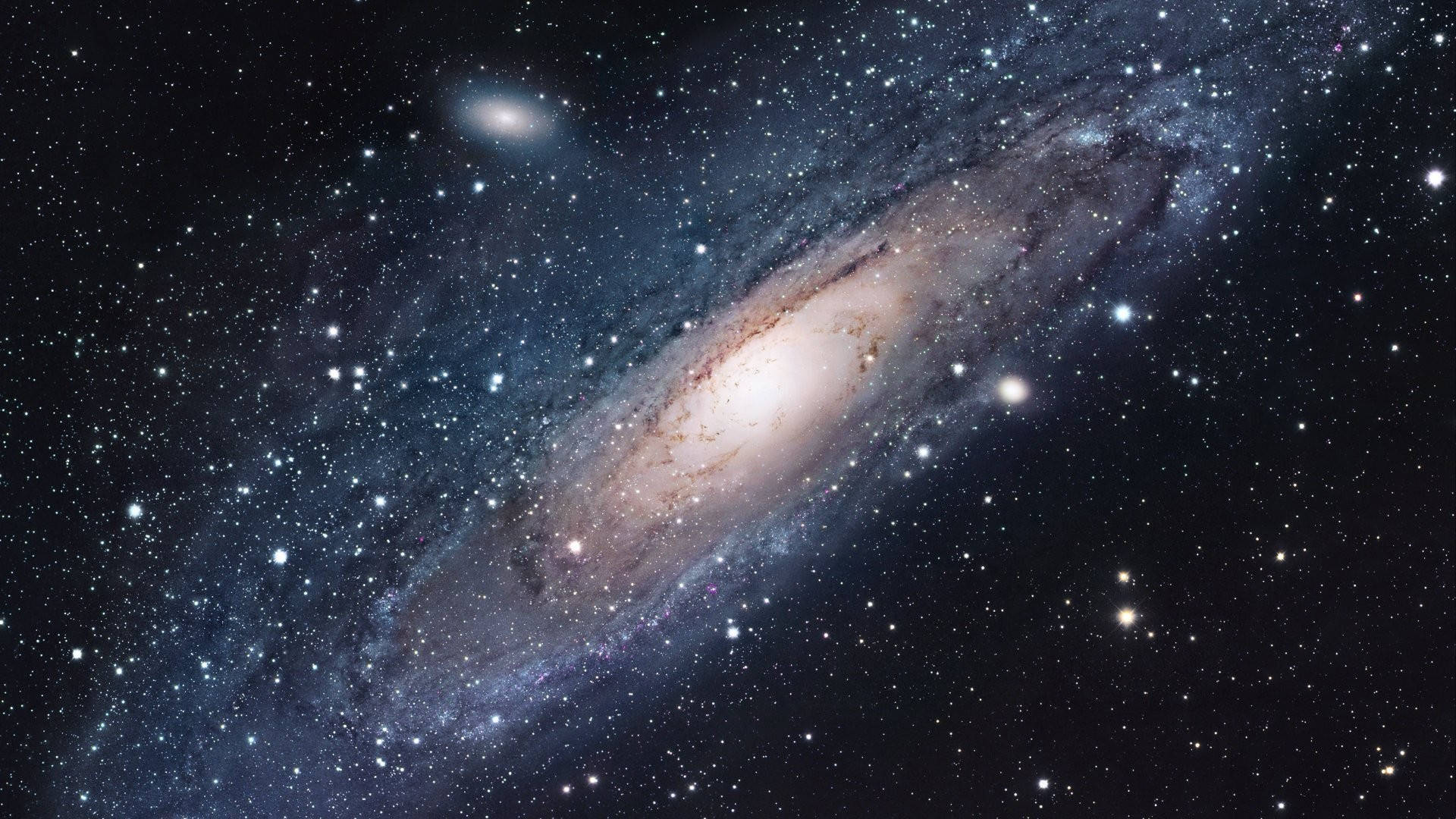 Milky Way, spiral galaxy, billions of stars, Full HD Desktop Wallpaper