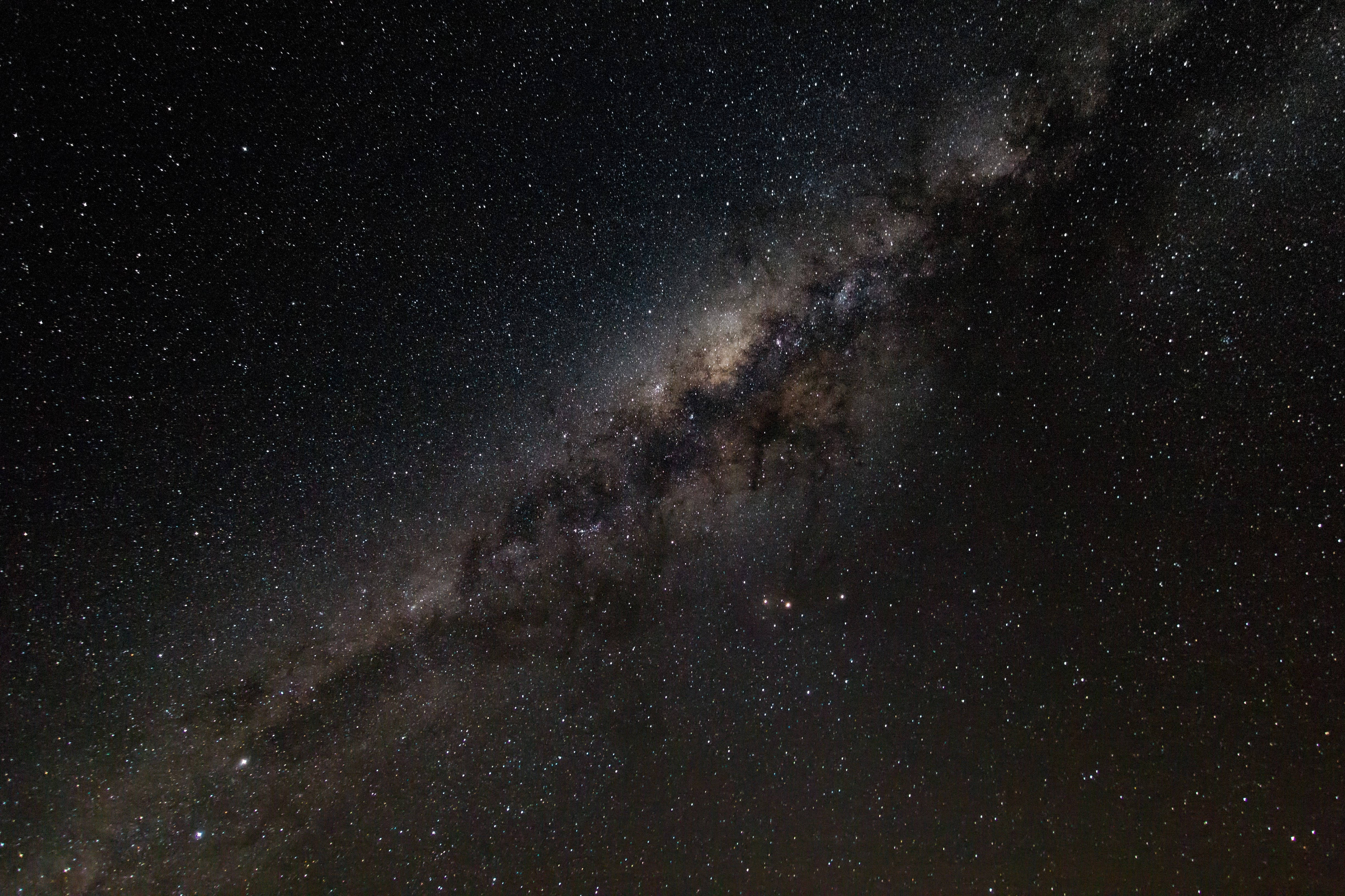 Milky Way, night sky, swirling dust clouds, 4K Desktop Wallpaper
