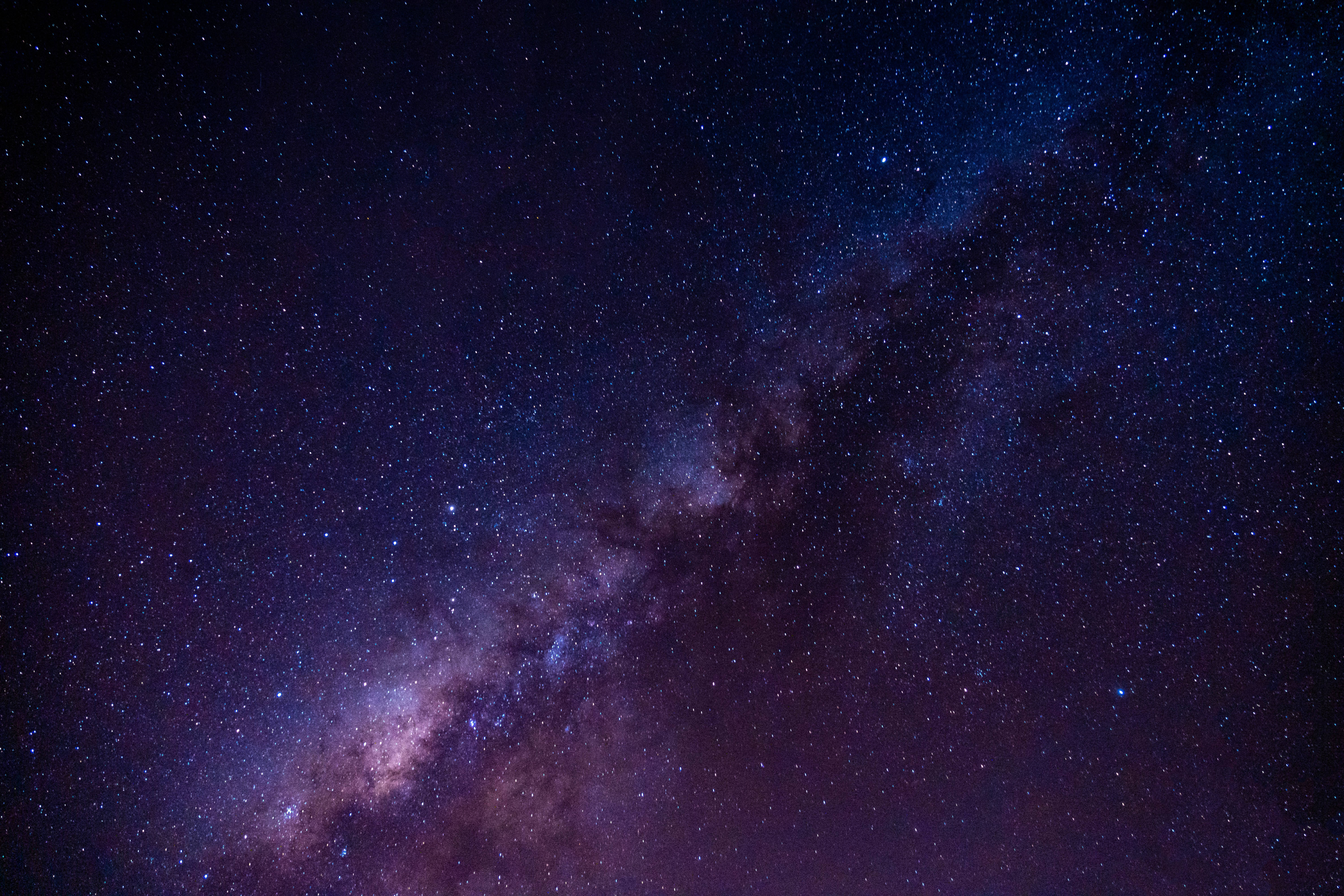 Lavender Field, Milky Way, purple, 5K Desktop Wallpaper