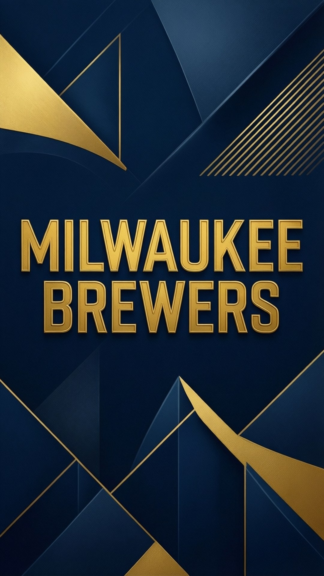 Milwaukee Brewers, gold, deep blue, Full HD Phone Wallpaper