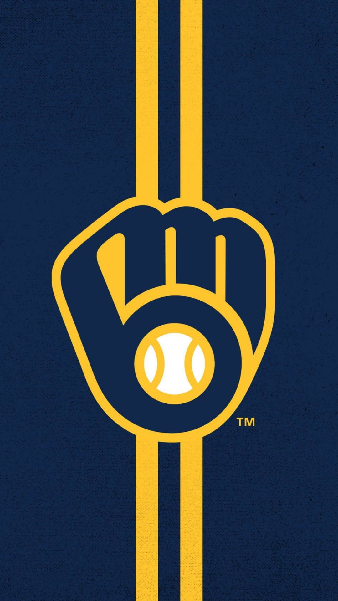 Milwaukee Brewers, logo, iPhone, Full HD Phone Wallpaper