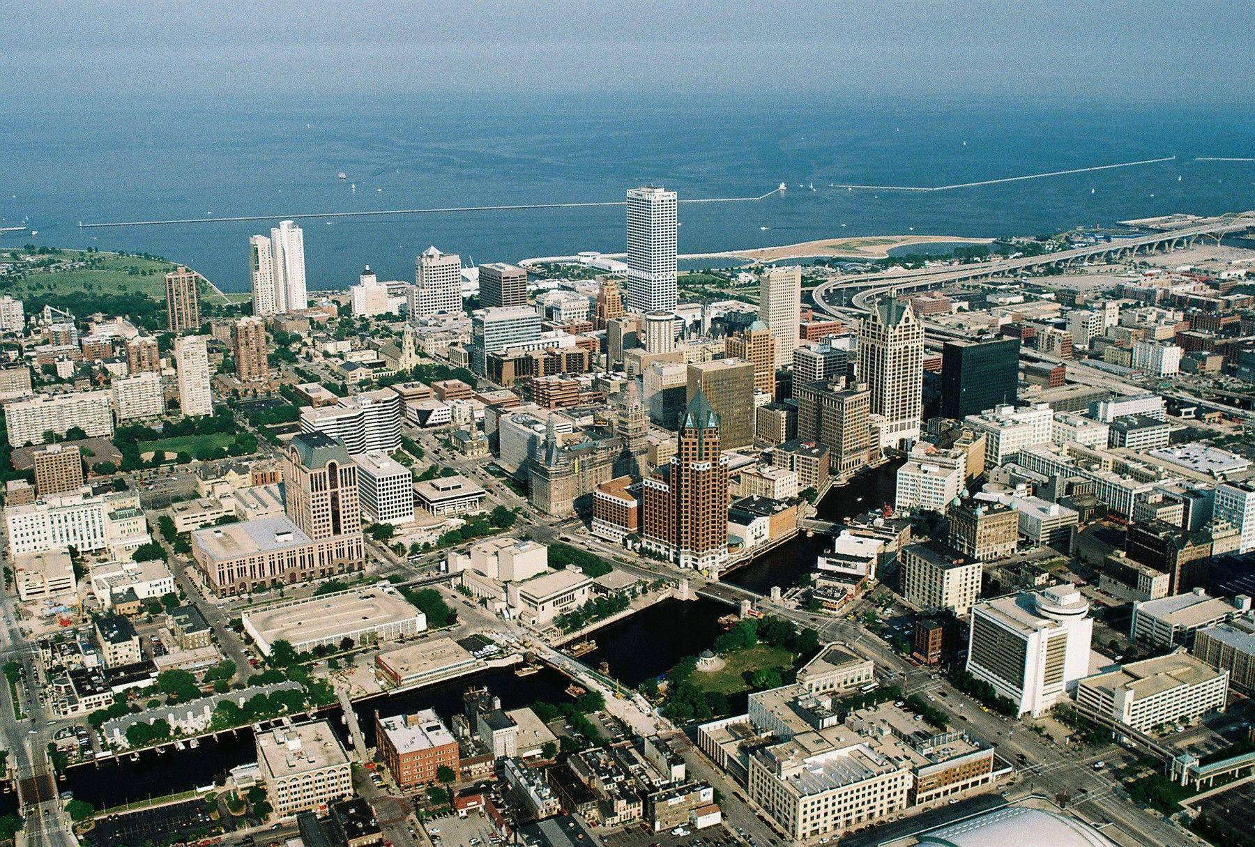 Milwaukee, skyline, skyscrapers, HD Desktop Wallpaper