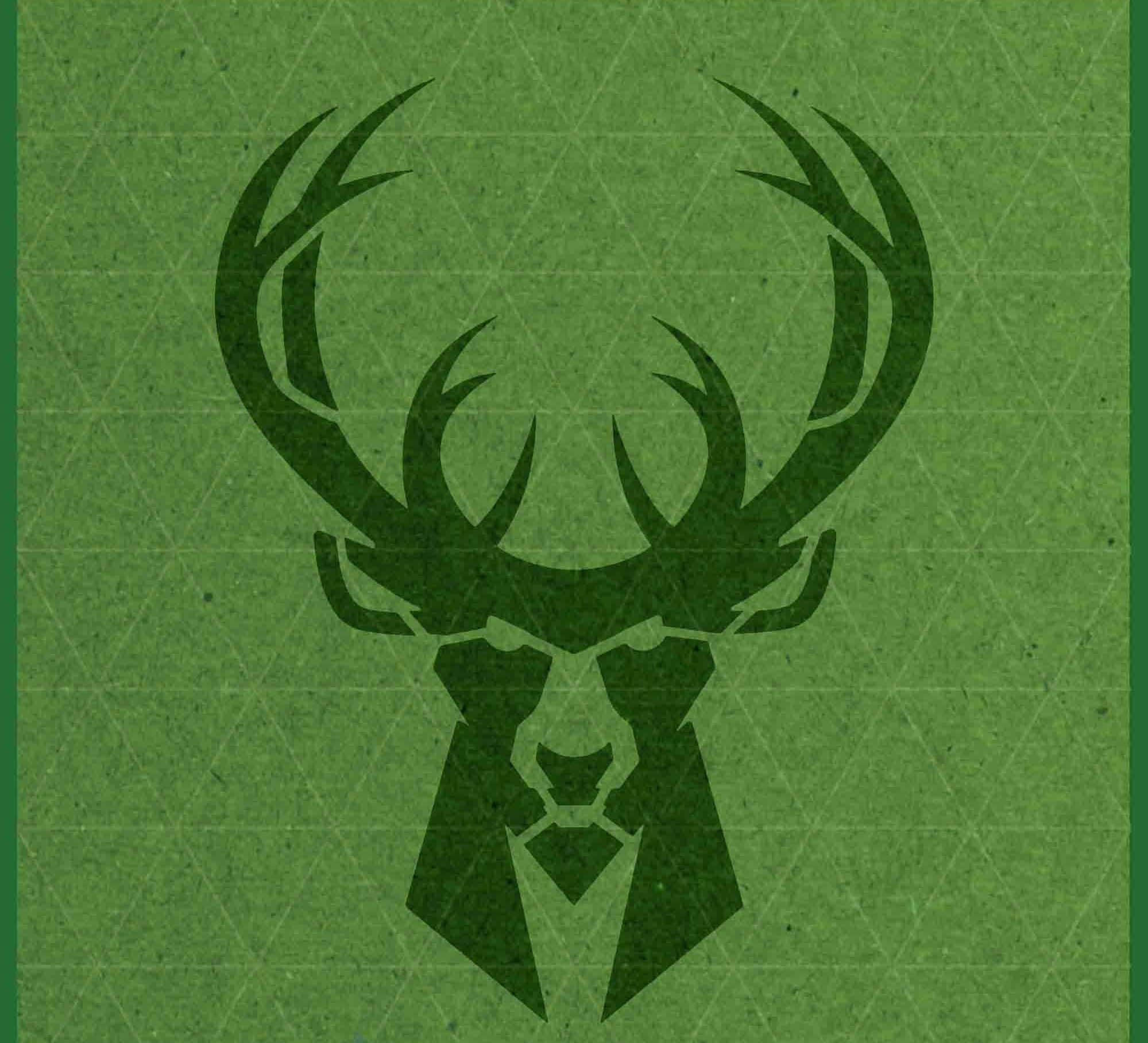 Milwaukee Bucks, deer head logo, dark green, Full HD Desktop Wallpaper