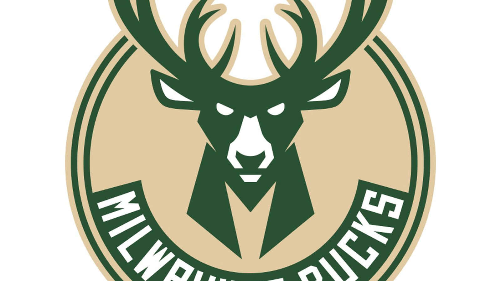 Milwaukee Bucks Logo, green, beige, HD Desktop Wallpaper