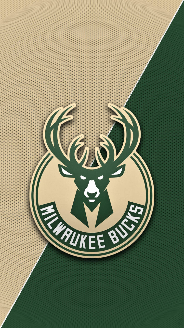 Milwaukee Bucks, gold and green, beige and green textured background, HD Phone Wallpaper