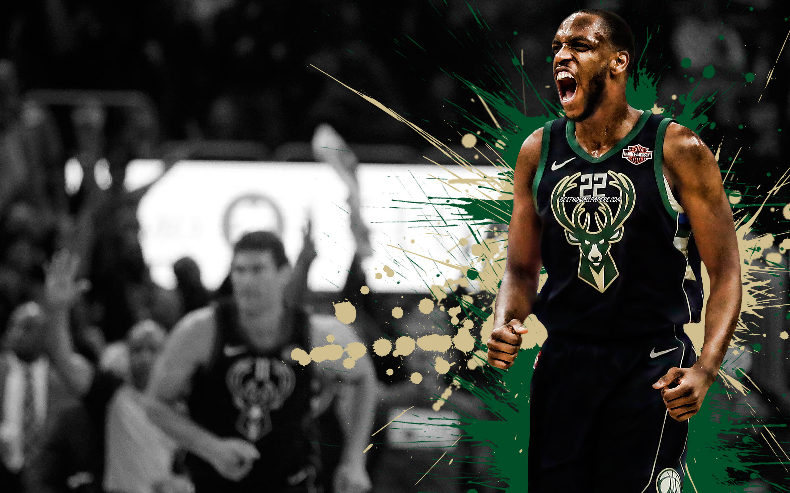 Milwaukee Bucks, Player 22, basketball player, 2K Desktop Wallpaper