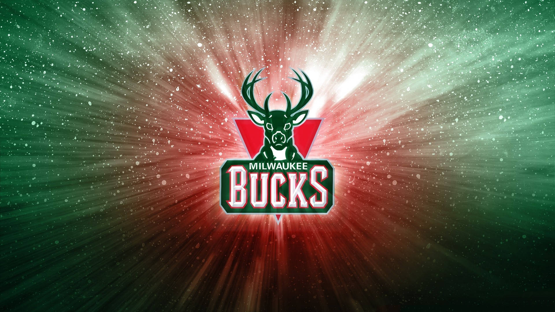 Milwaukee Bucks, green, red, Full HD Desktop Wallpaper