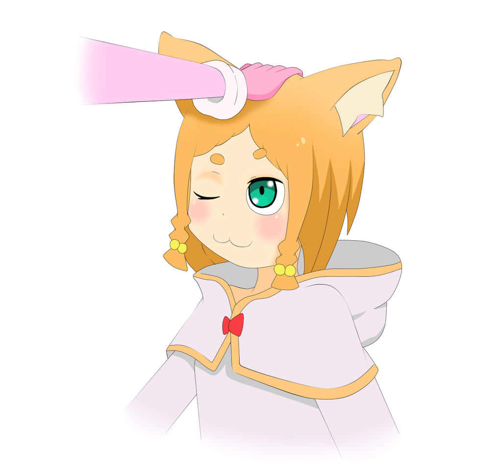 Mimi Pearlbaton, fox ears, green eyes, SD Desktop Wallpaper