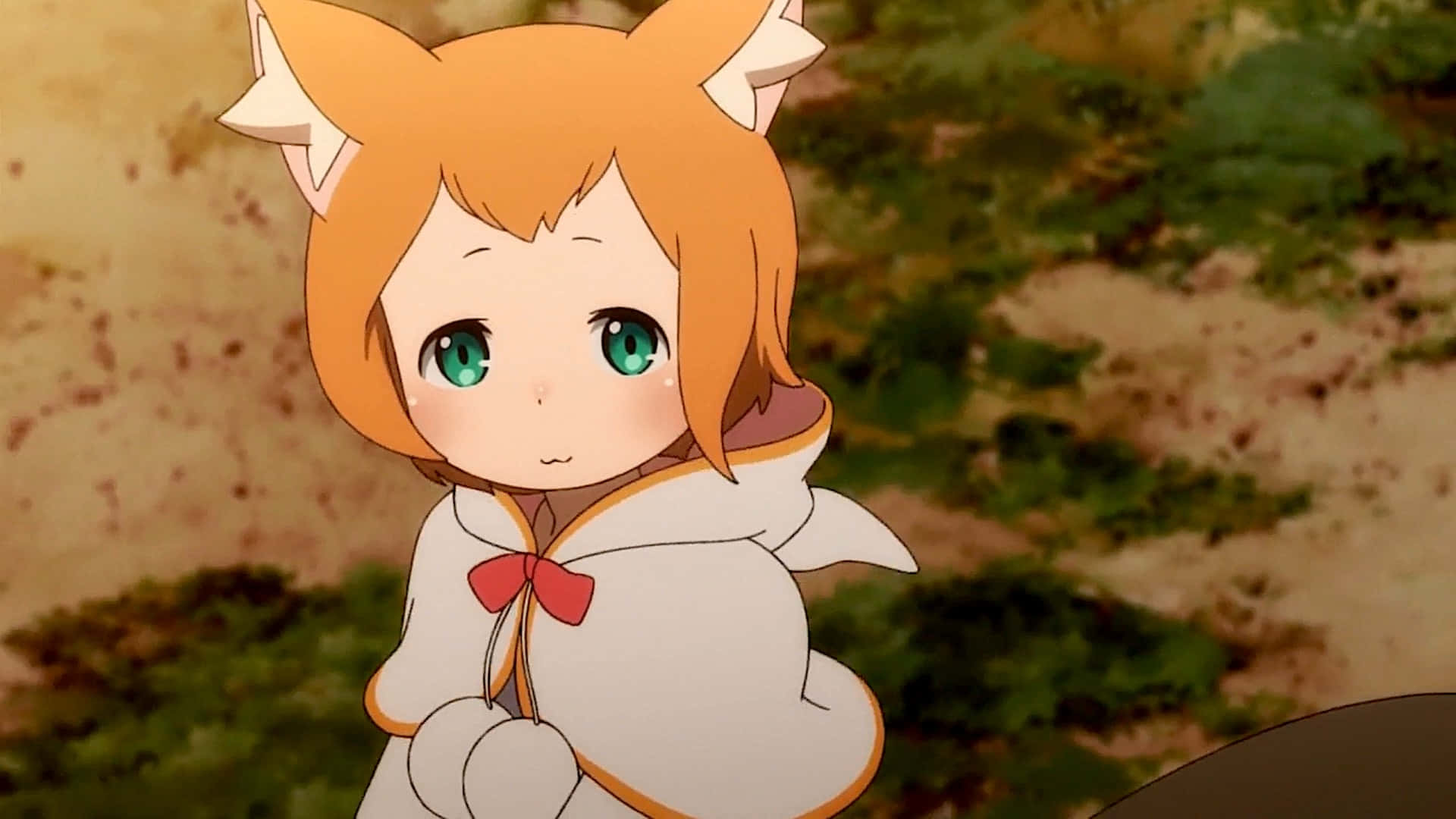Mimi Pearlbaton, fox ears, green eyes, Full HD Desktop Wallpaper