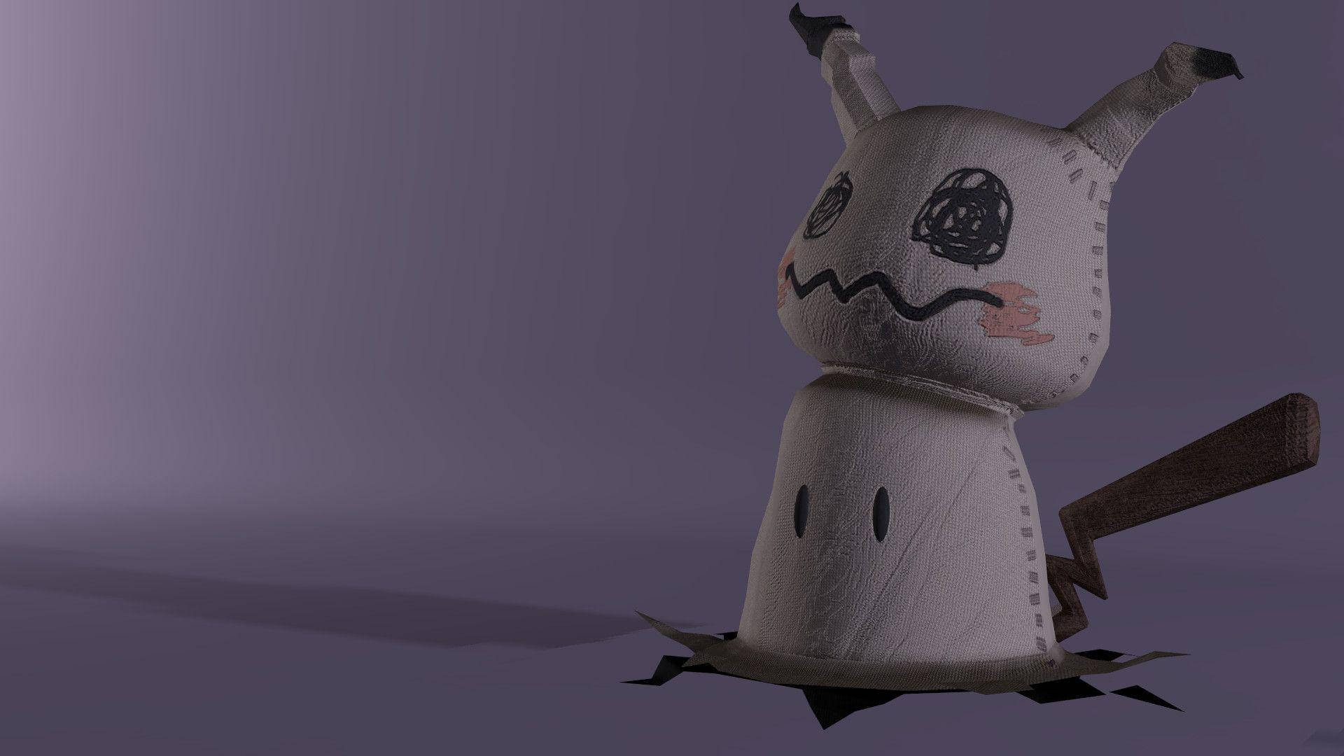 Mimikyu, rag doll, stitched plush toy, Full HD Desktop Wallpaper