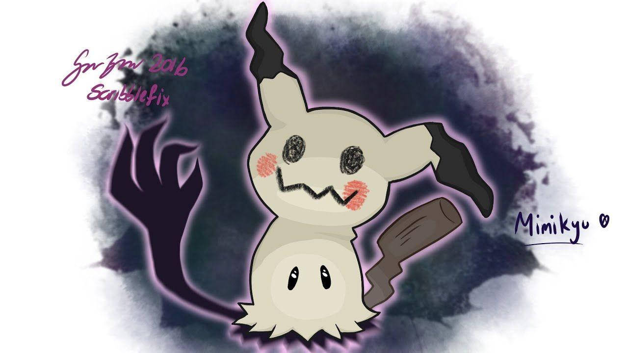 Mimikyu, stitched mouth, red cheeks, HD Desktop Wallpaper