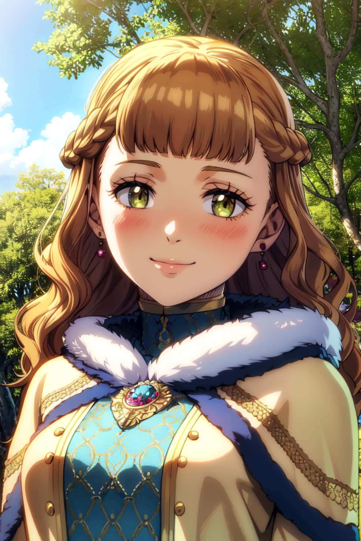 Mimosa Vermillion, golden hair, green eyes, HD Phone Wallpaper