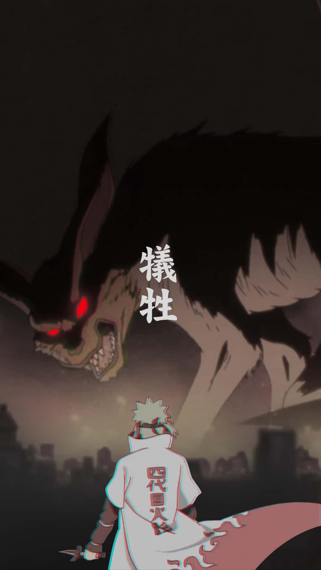 Minato iPhone, ninja, shadowy beast, Full HD Phone Wallpaper