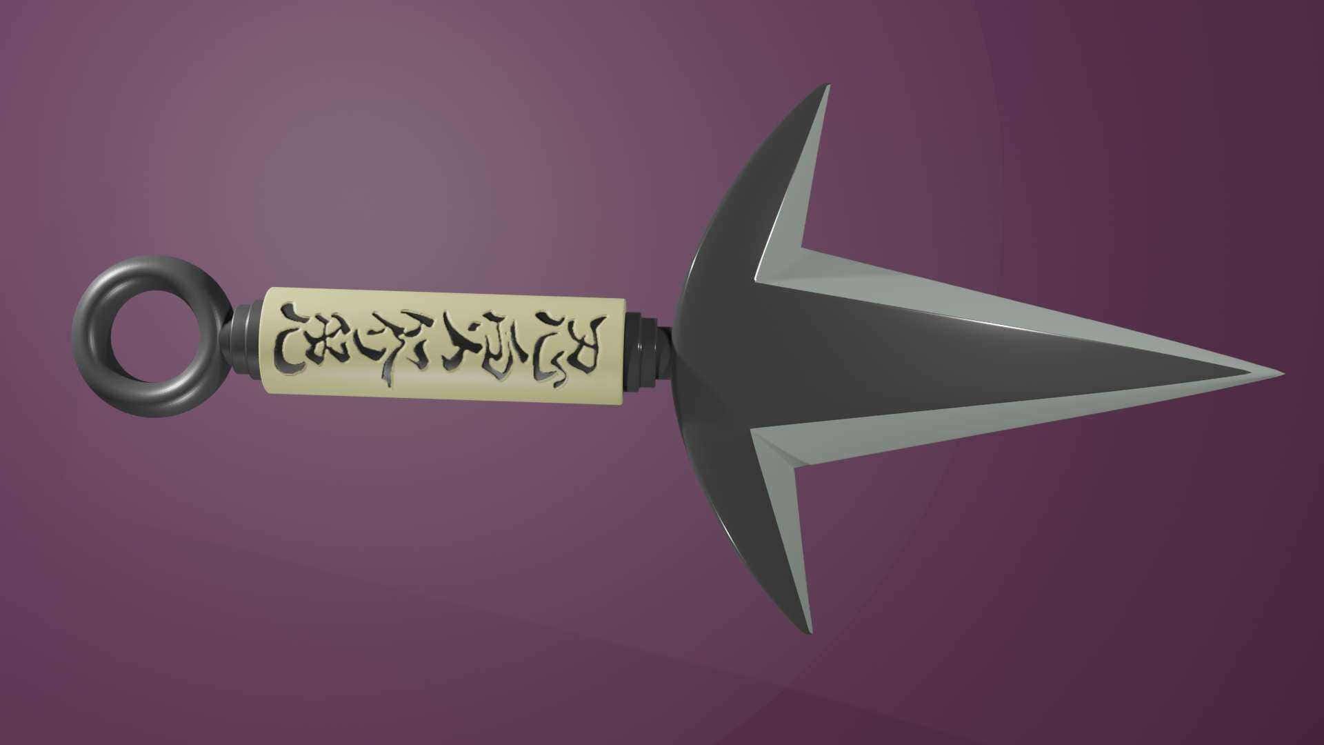Minato Kunai, metallic shuriken, cream handle, Full HD Desktop Wallpaper