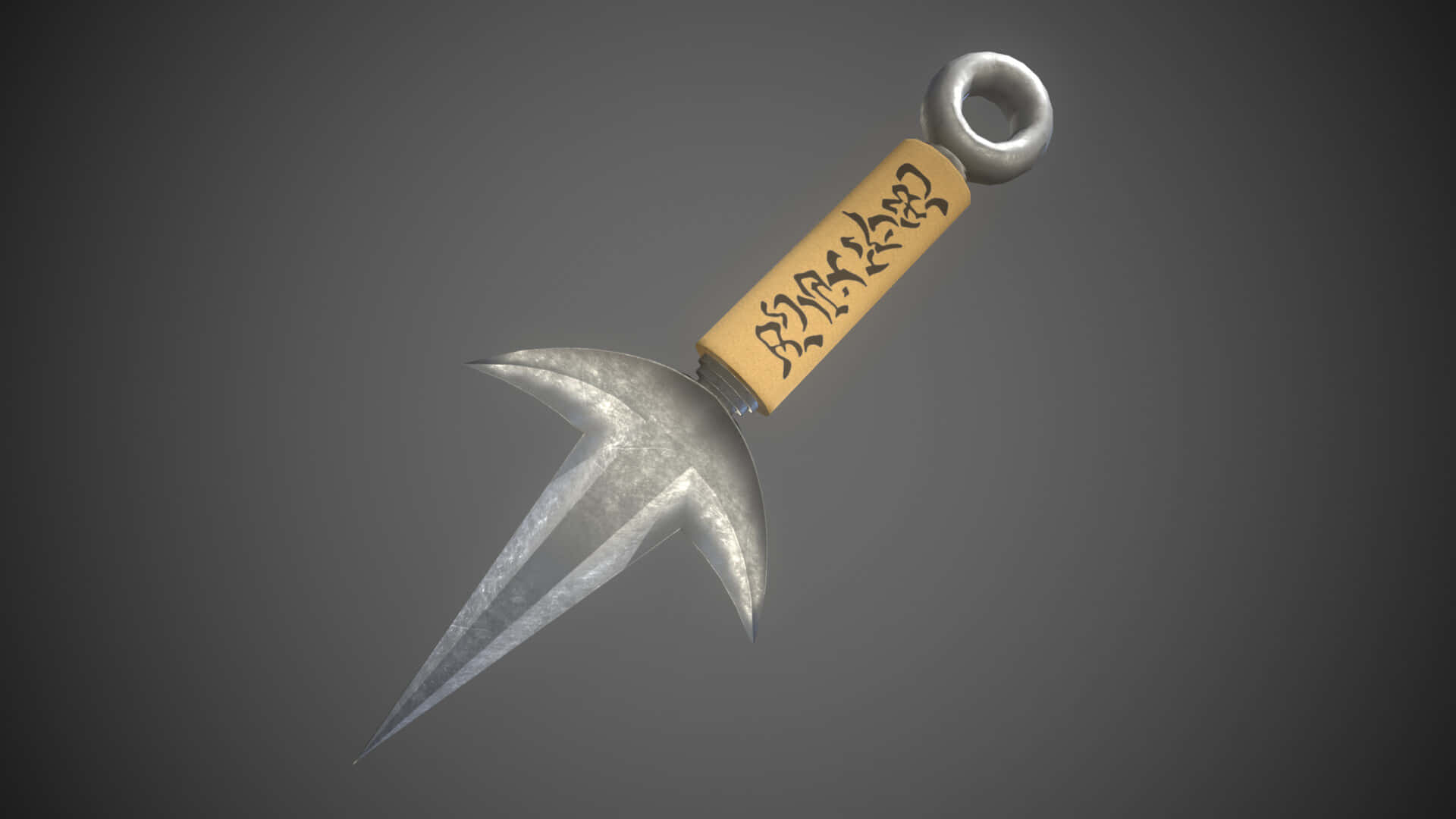 Minato Kunai, metallic shuriken, wooden handle, Full HD Desktop Wallpaper