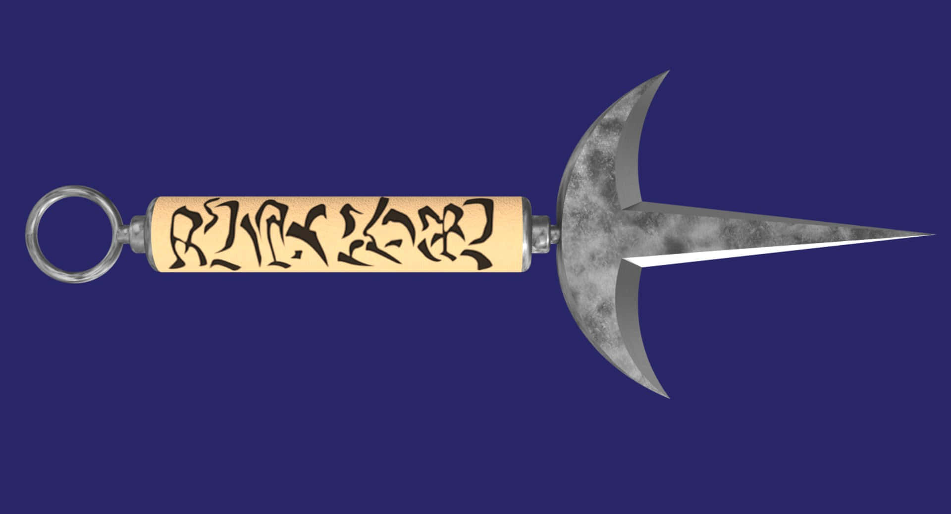 Minato Kunai, metallic kunai, curved blade, Full HD Desktop Wallpaper