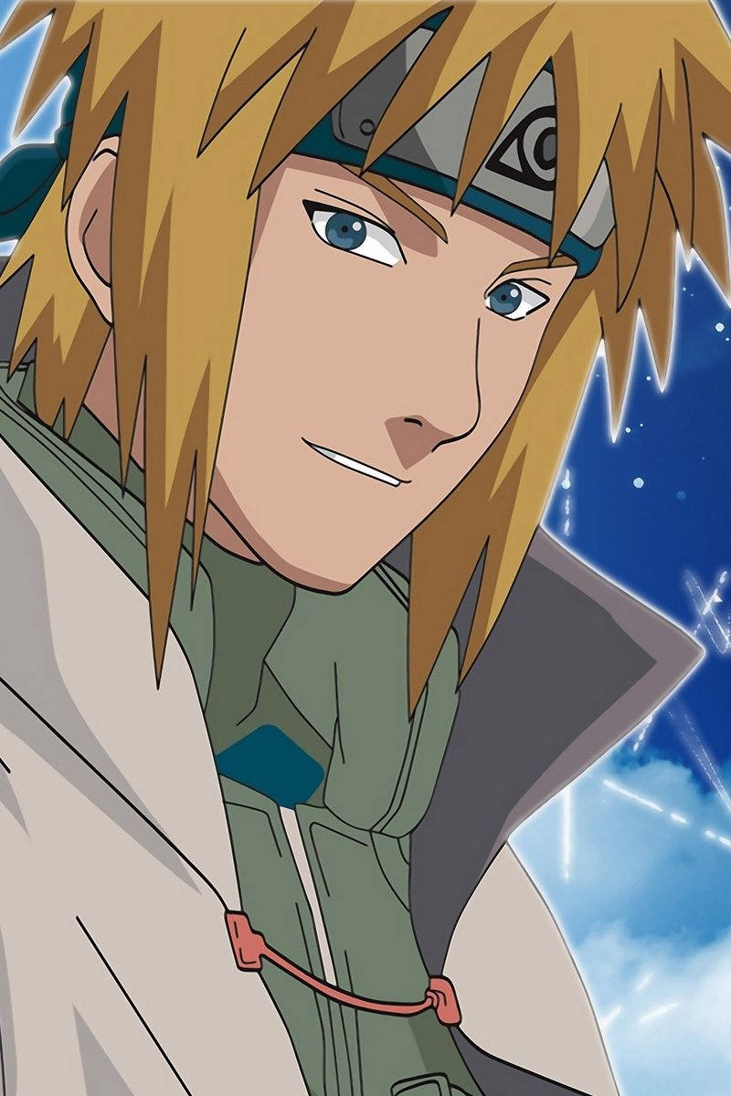 Minato, spiky blonde hair, blue eyes, SD Phone Wallpaper