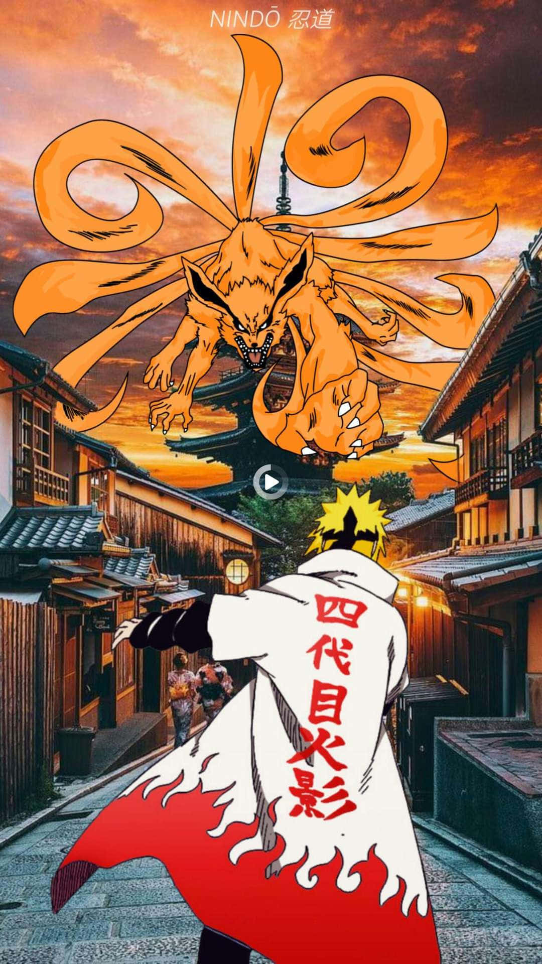 Minato iPhone, ninja, red and white cloak, Full HD Phone Wallpaper