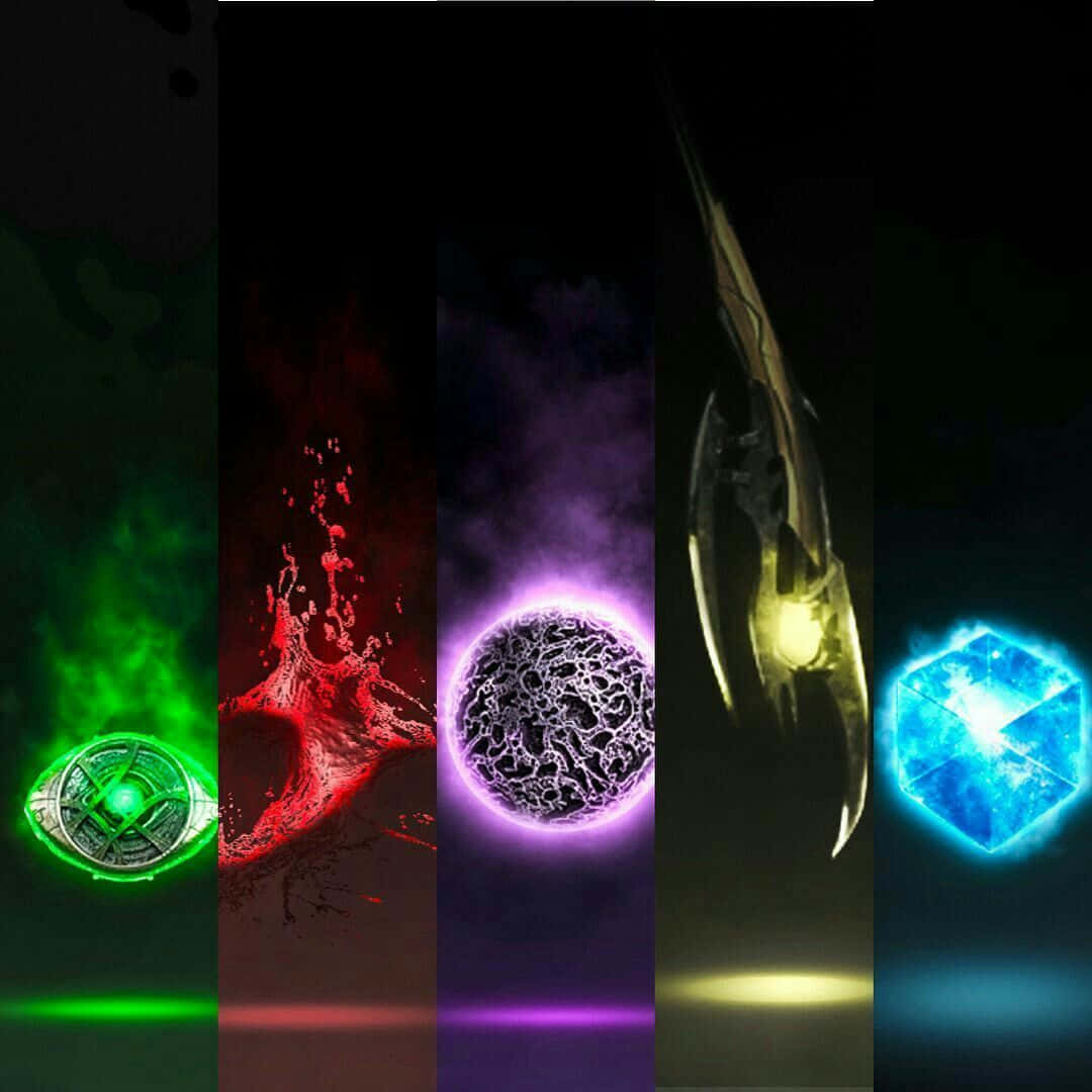 Mind Stone, cosmic artifacts, glowing, SD Desktop Wallpaper