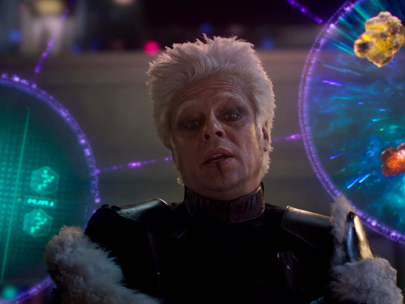 Mind Stone, white hair, dark makeup, HD Desktop Wallpaper