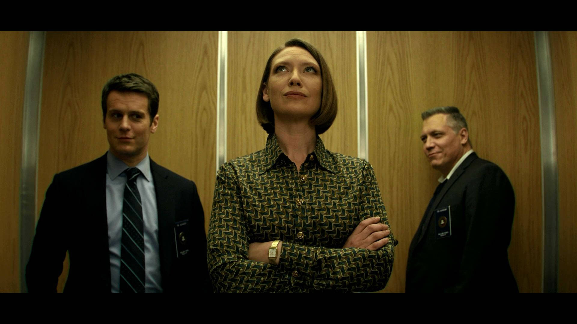 Mindhunter, elevator scene, wood-paneled elevator, Full HD Desktop Wallpaper