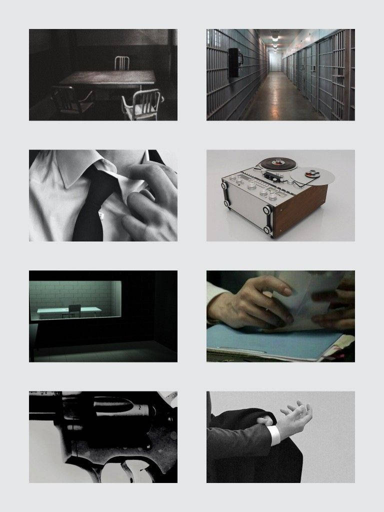 Mindhunter, black and white, prison scenes, SD Phone Wallpaper
