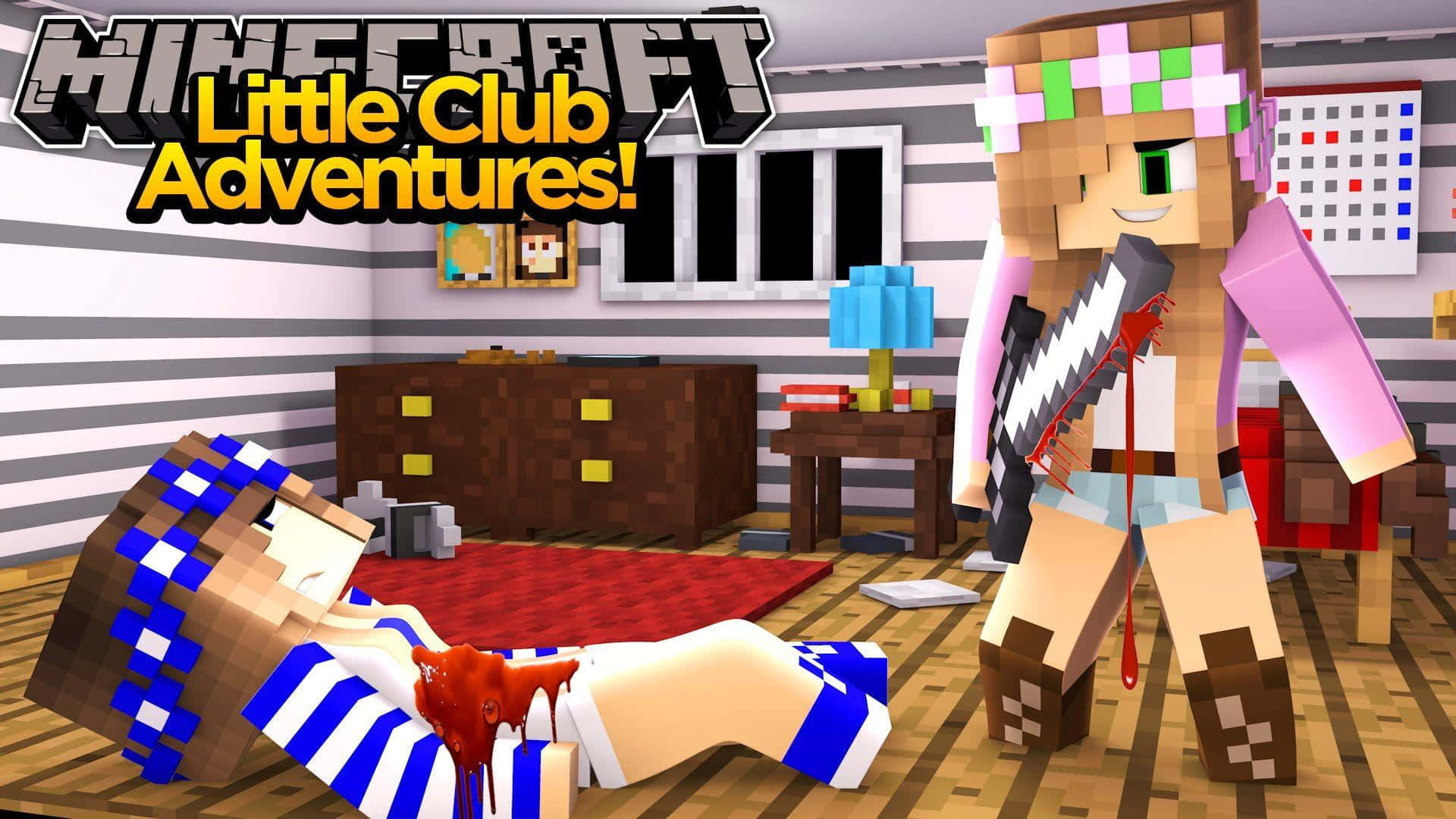 Minecraft, Minecraft-style character, pixelated bedroom, Full HD Desktop Wallpaper