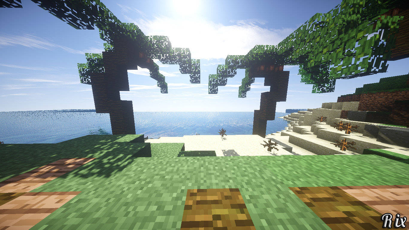 Minecraft, PC, beach, HD Desktop Wallpaper
