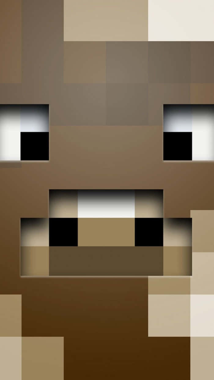 Minecraft, Android, pixelated brown creature, SD Phone Wallpaper