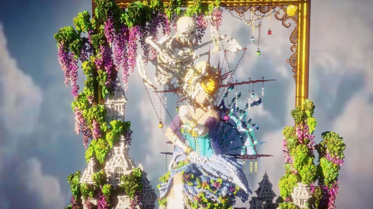 Minecraft, queen, golden arches, HD Desktop Wallpaper