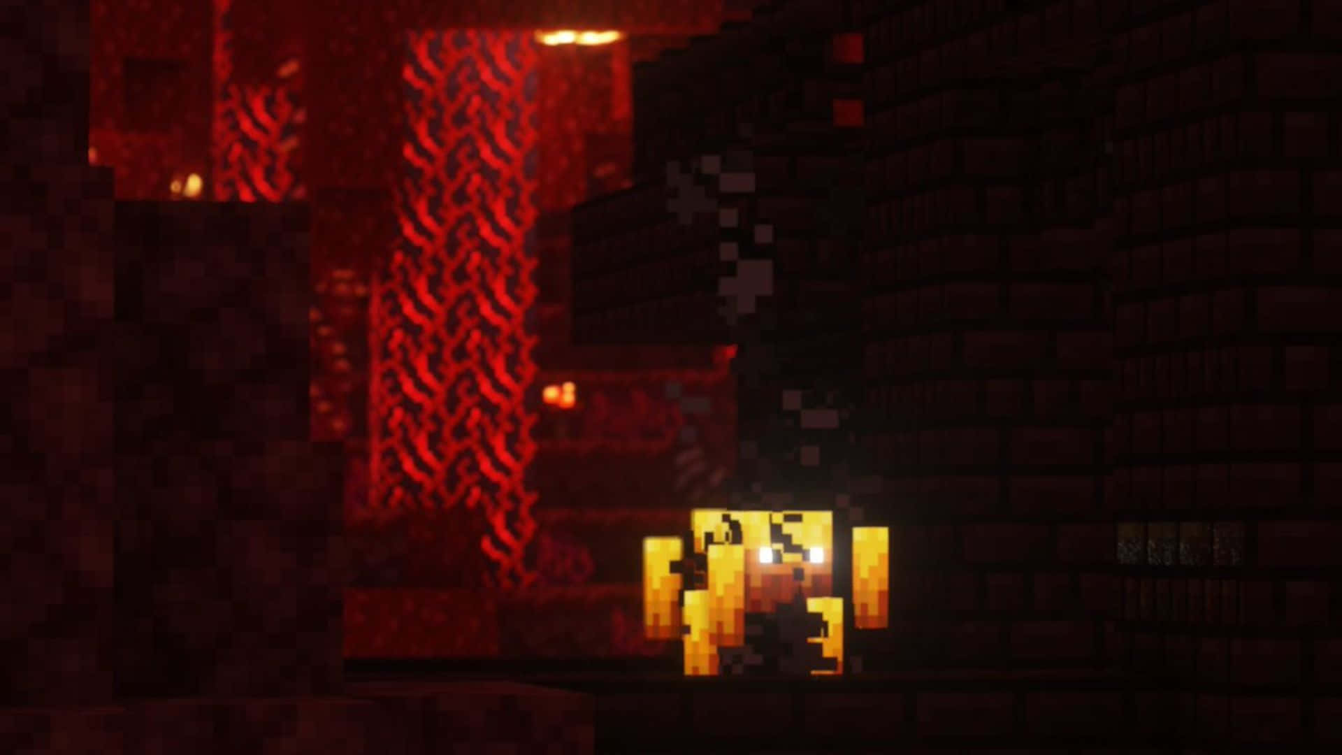 Minecraft, Blaze, torch, Full HD Desktop Wallpaper