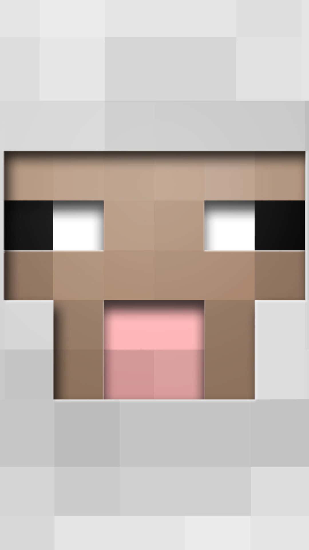 Minecraft, sheep, pixelated, Full HD Phone Wallpaper