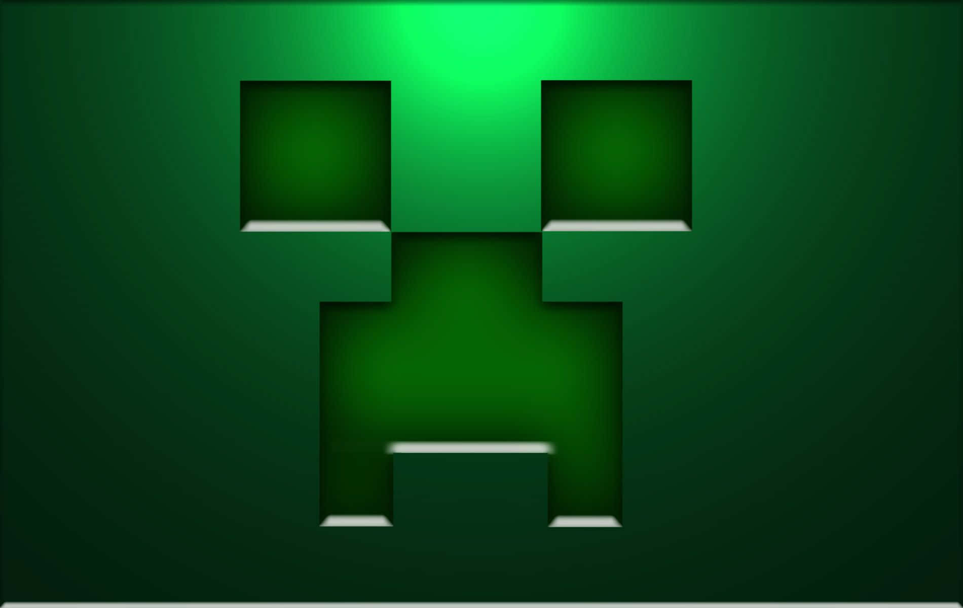 Minecraft Creeper, green, pixelated, HD Desktop Wallpaper