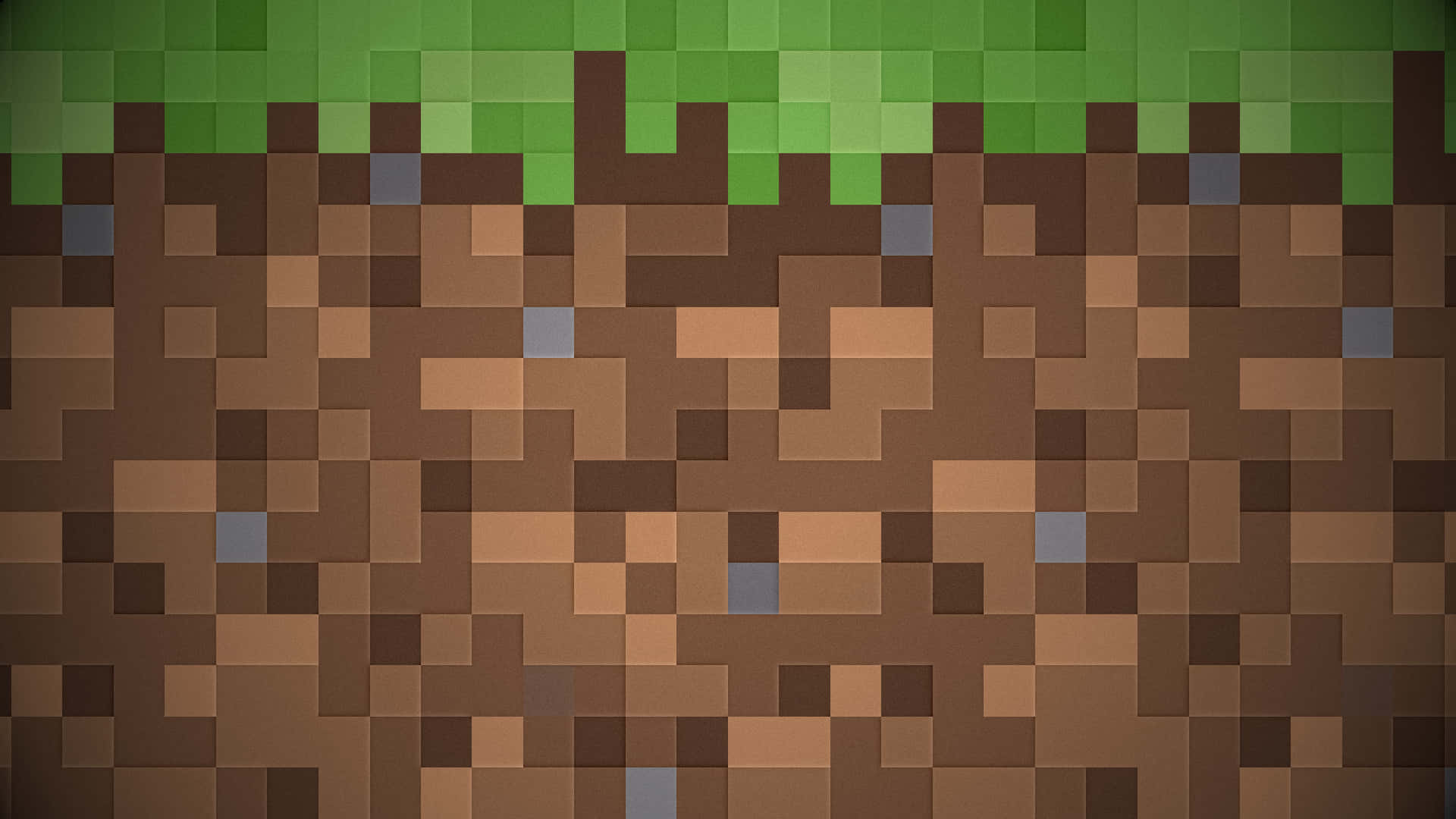 Minecraft, dirt block, green grass, Full HD Desktop Wallpaper