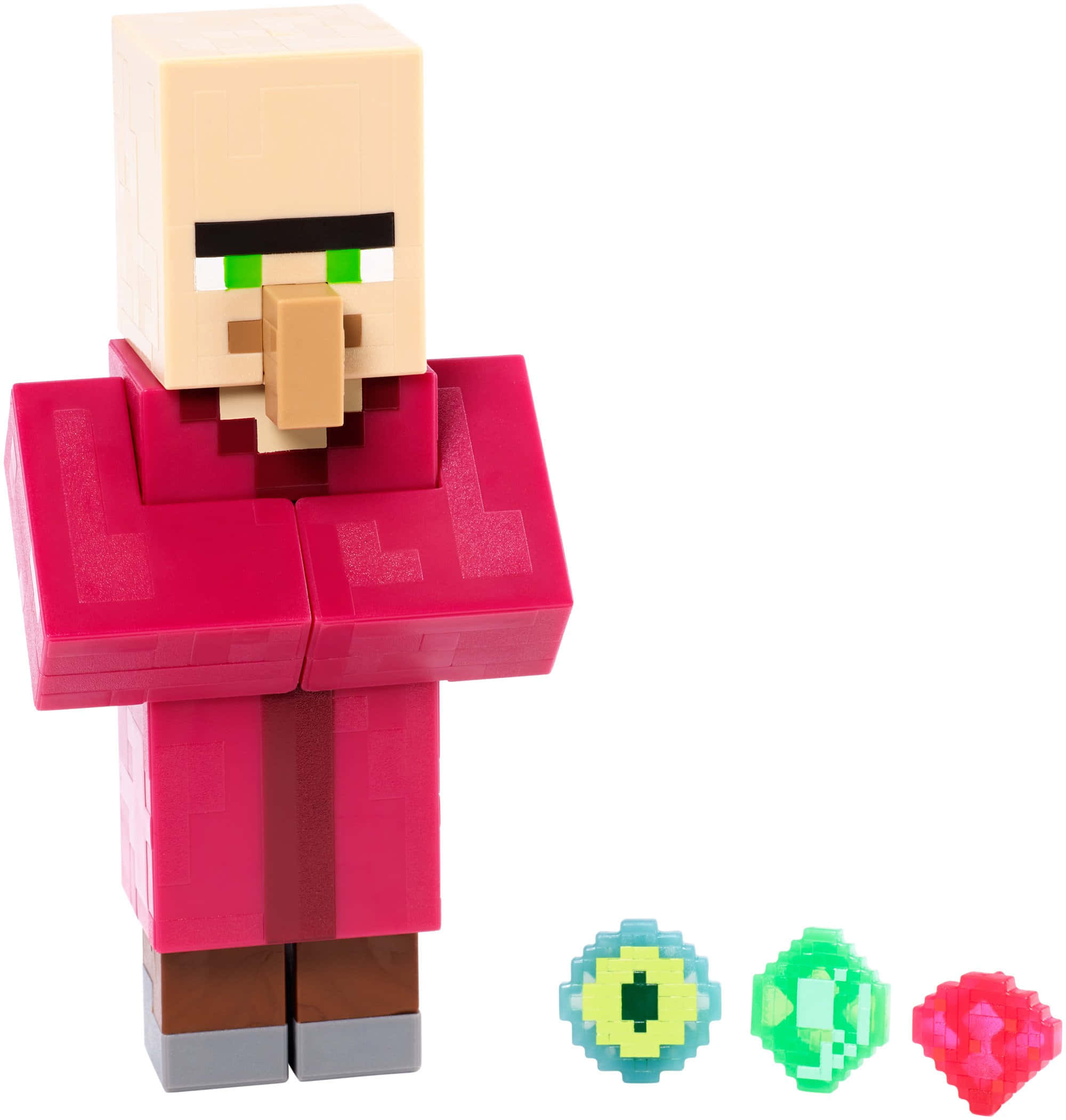 Minecraft, villager, red robe, Full HD Phone Wallpaper