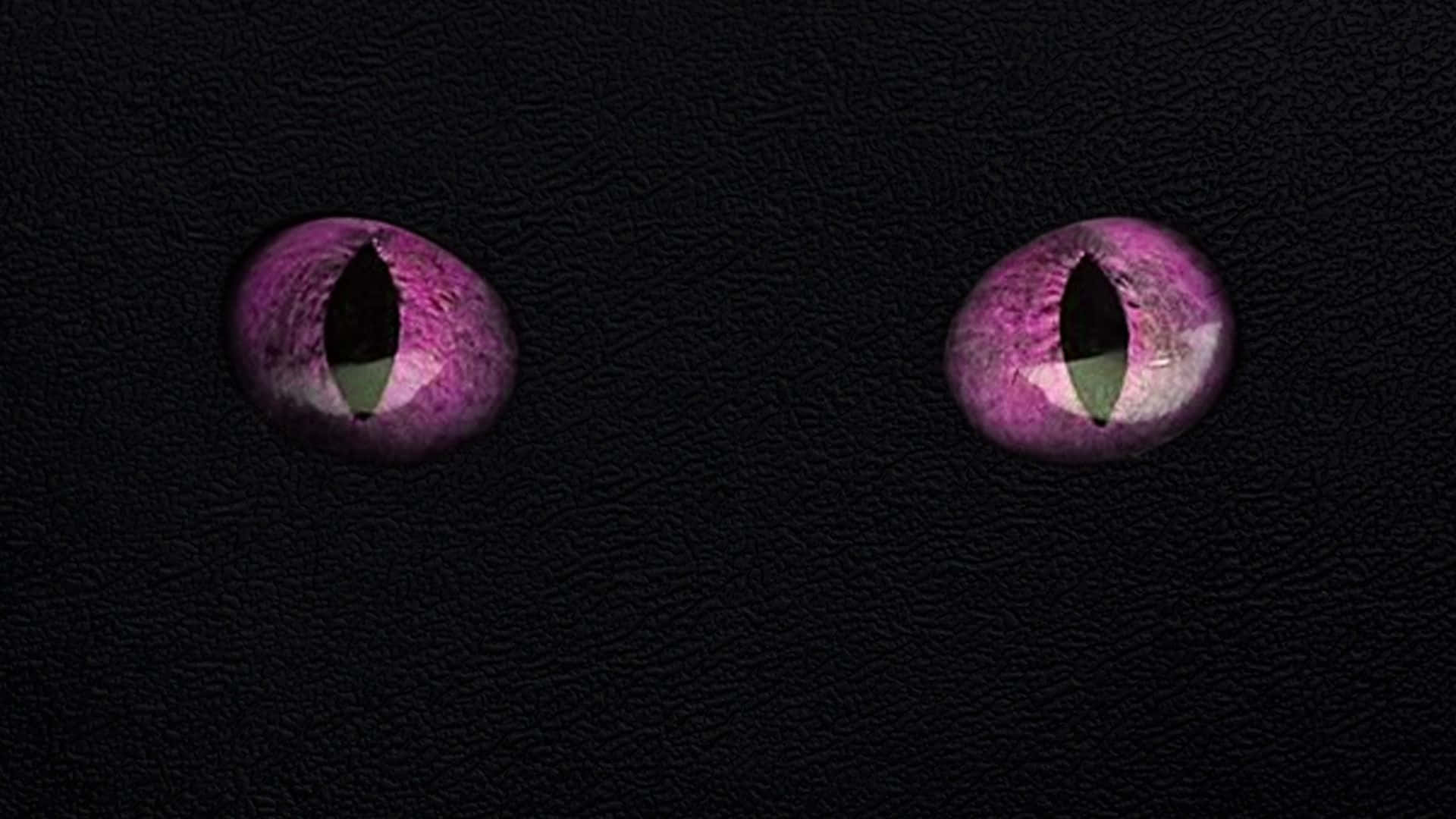 Minecraft Ender Dragon, glowing purple cat eyes, vertical pupils, Full HD Desktop Wallpaper