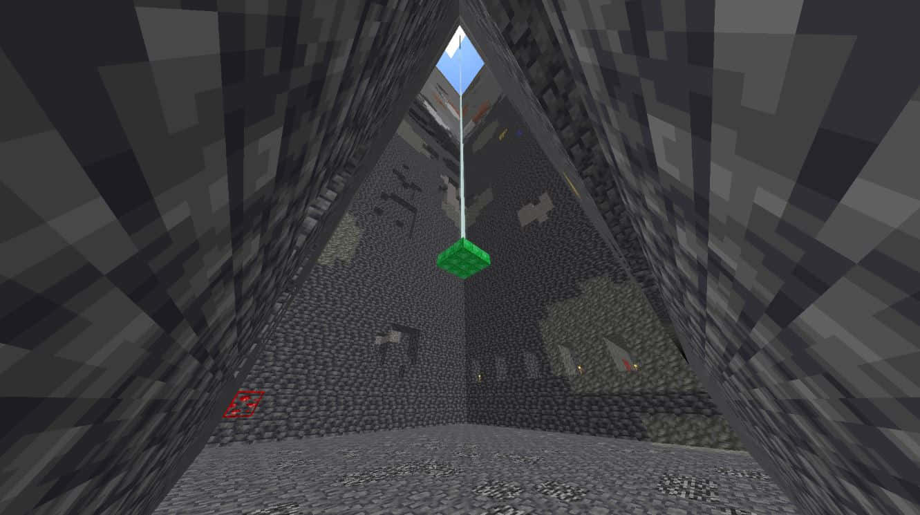 Minecraft, slime farming, stone tunnel, HD Desktop Wallpaper