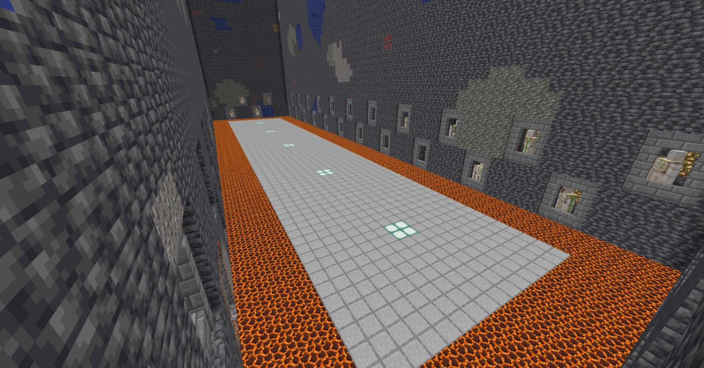 Minecraft, slime farming, stone walls, HD Desktop Wallpaper