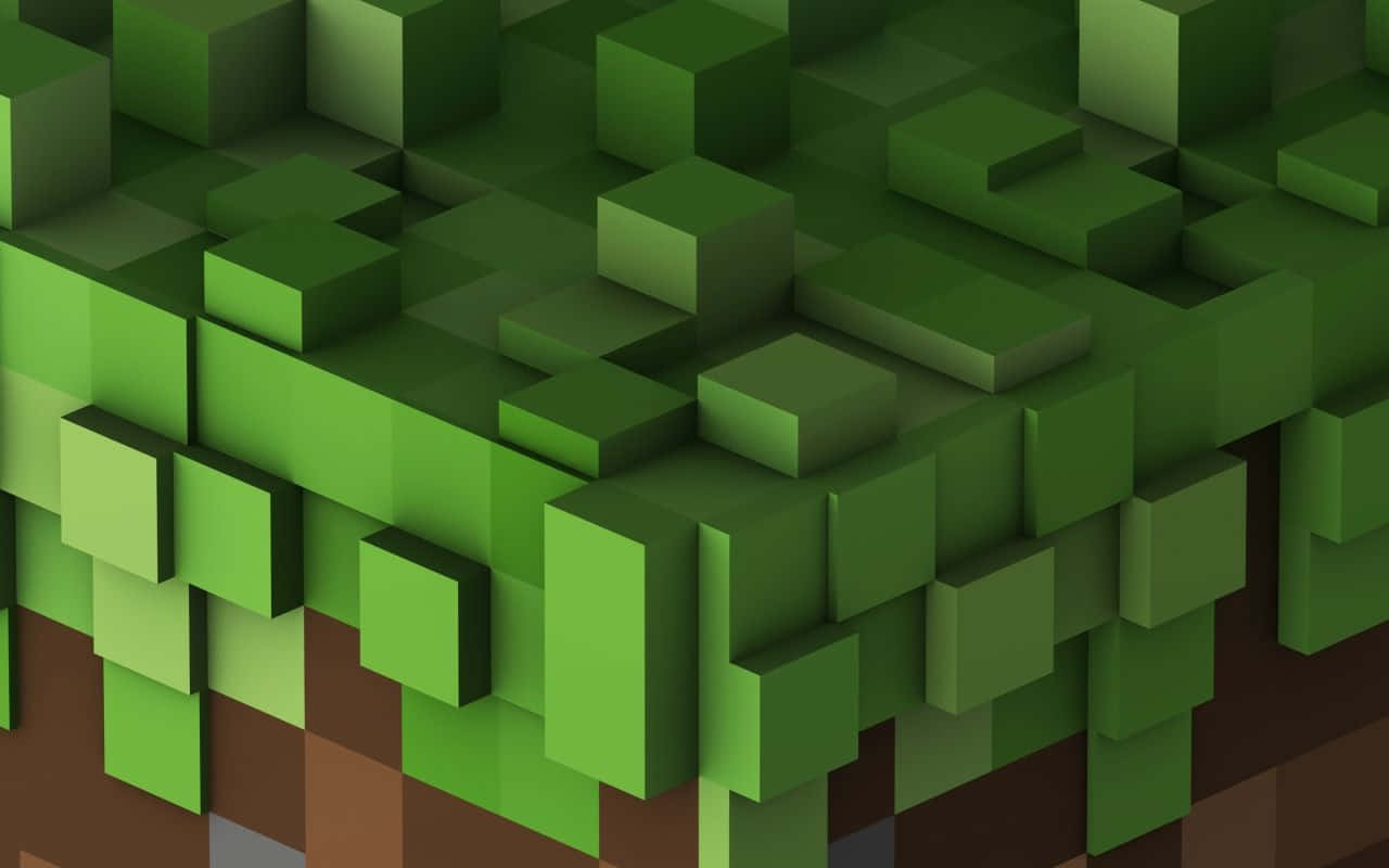 Minecraft, grass blocks, green grass cubes, HD Desktop Wallpaper