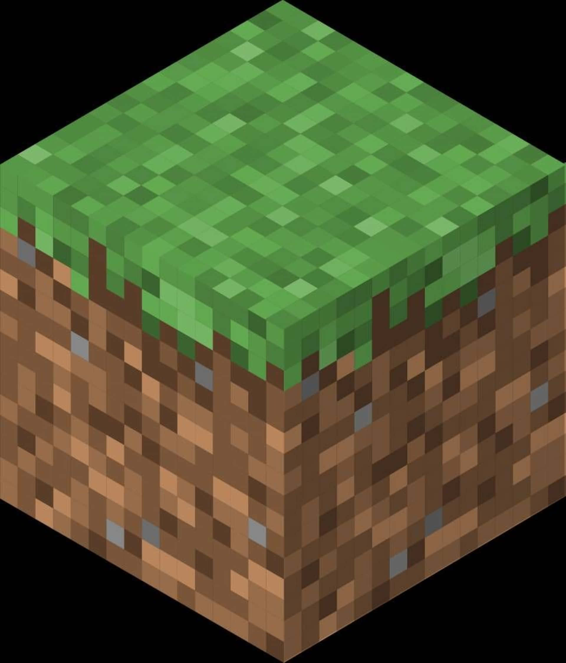 Minecraft, green grass blocks, pixelated cube of dirt, Full HD Phone Wallpaper